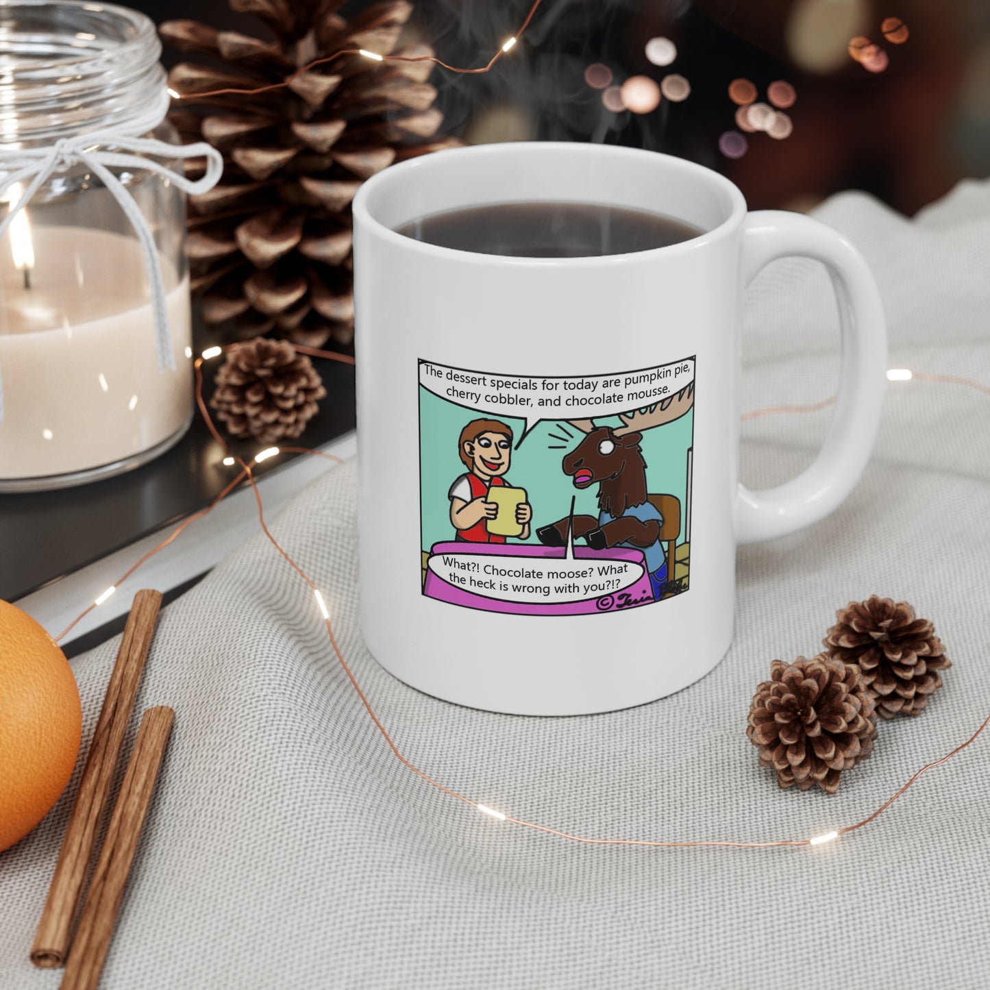 Chocolate Moose Comic Mug