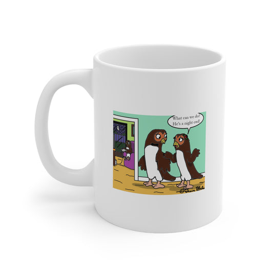 Night Owl Comic Mug