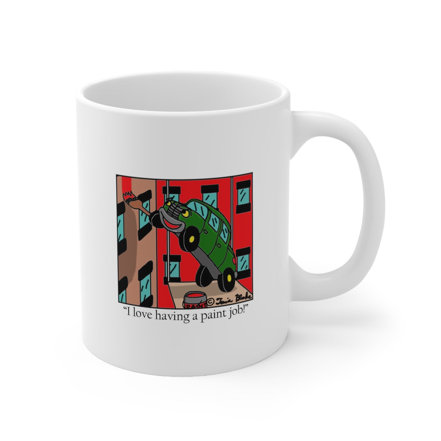 Paint Job Comic Mug