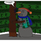 A Tree-Climbing Snowman